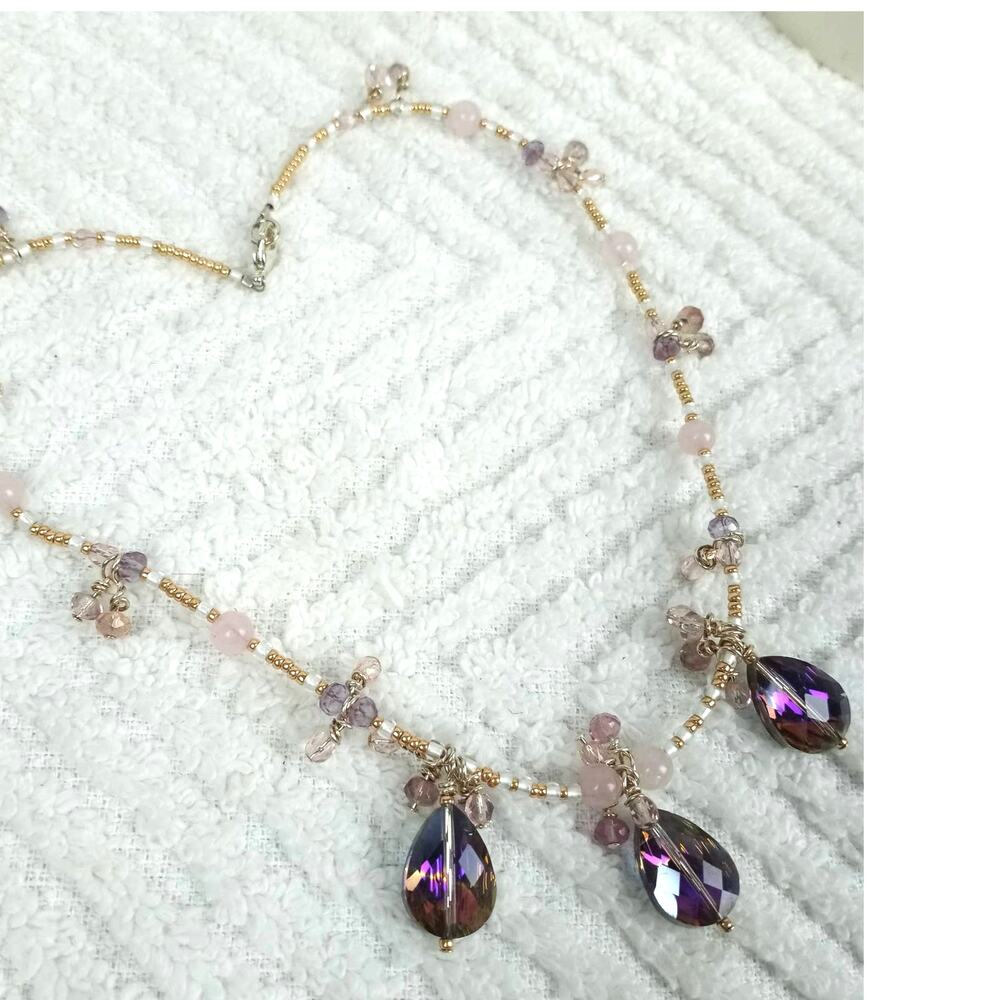 HANDMADE ~ Rendezvous Necklace 16" - Picture 4 of 5